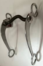 New Bit Master Big Horn Western Sweet Iron Curb Bit Aluminum Shanks NOS 4 3/4"