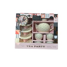 FAO Schwarz 9-Piece Ceramic Tea Party Set Ages 8 Traditional English Design New