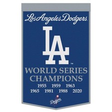 Los Angeles Dodgers Banner Wool 24x38 Dynasty Champ Design