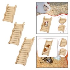 Wooden Hamster Ladder Dwarf Hamster Bridge Rat Cage Habitat Toy Training Hanging