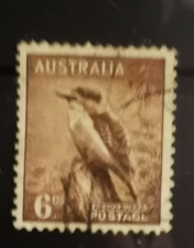 Timbres Anciens Australie  Occidentale  1956/57 N°227 oiseau martin pec oblitéré