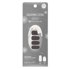 Dashing Diva Glaze Semi-Cured Gel Nail Strips - Winter in New York SEALED