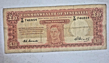 Commonwealth of Australia 1949 Ten Pound Coombs/Watt Rare