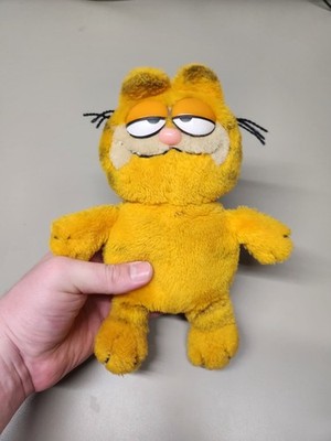 Vintage Garfield Plush 1981 Sitting Fat Cat Stuffed Animal Toy Plushie Bean Bag