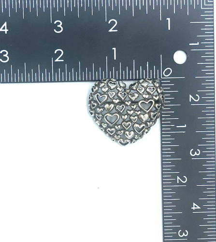 GEORG JENSEN #413 Heart by Heart Brooch Silver 925 Vintage - Picture 8 of 8