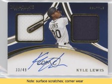 2020 Panini Immaculate 33/49 Kyle Lewis #DMS-KL Auto READ 0c6