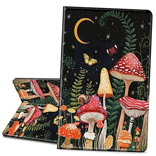 Case for Kindle Fire HD for Fire HD 8 & 8 Plus 2022/2020 Mushroom Fairy Garden