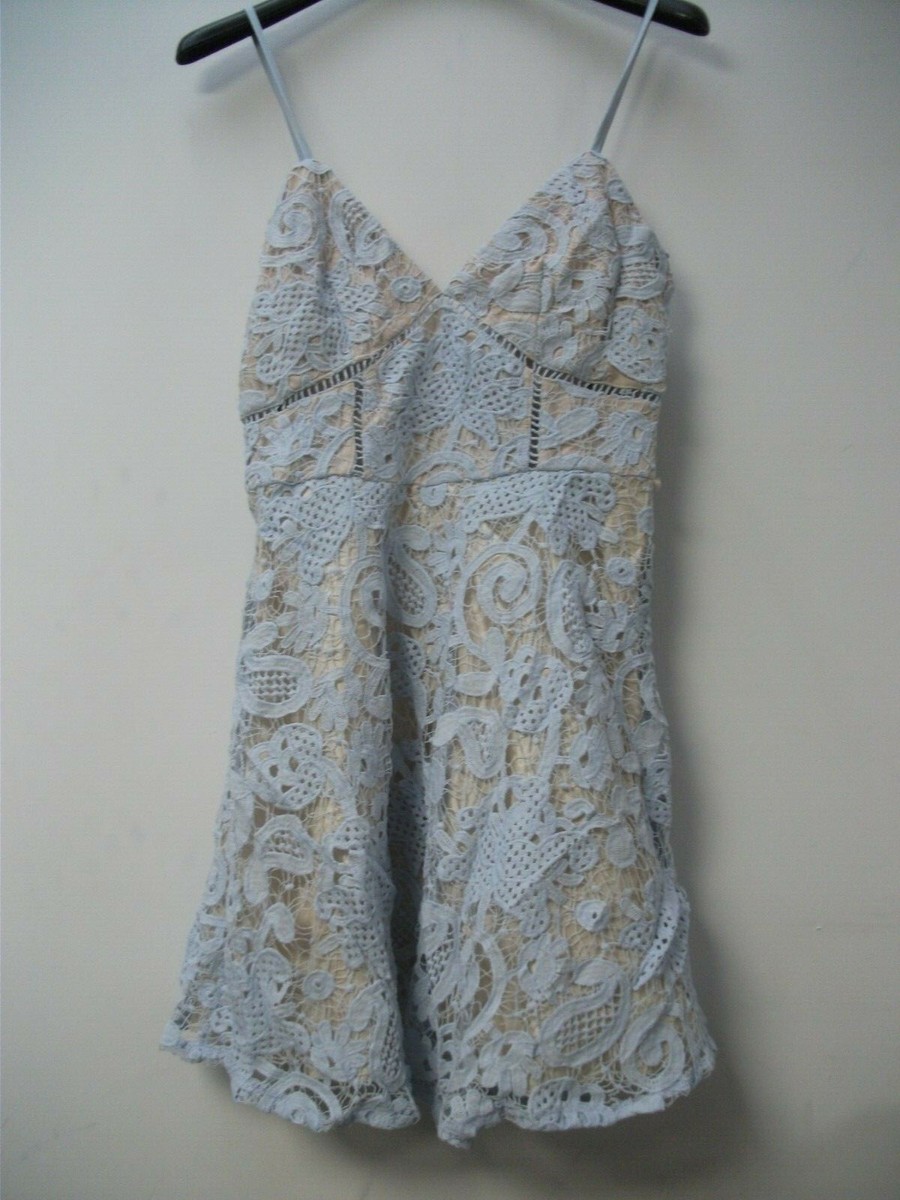 MISSGUIDED Strappy lace skater dress- Powder Blue UK 12 JS003 FF 04 | eBay MISSGUIDED Strappy lace skater dress- Powder Blue UK 12 JS003 FF 04 | eBay