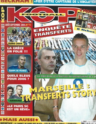 KOP FOOTBALL CARD PLANCHE 9 FICHES DESCHAMPS ANELKA SUKER ZANETTI VIERI