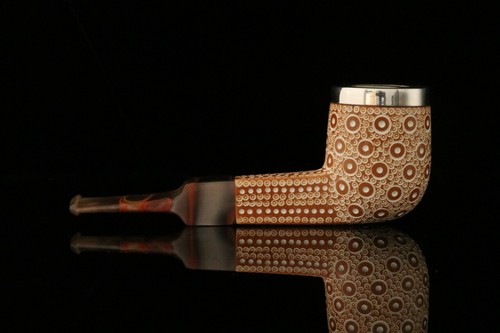 srv Premium - Self Sitter Billiard - Block Meerschaum Pipe with case M2337 - Picture 2 of 11