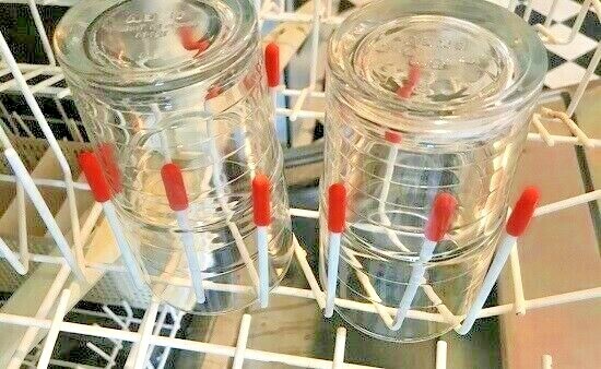 Glashalter Schutzkappen Spülmaschine Geschirrspüler Geschirrkorb Rostschutz Korb