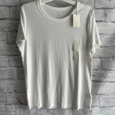 NEW WITH TAGS A NEW DAY RIBBED TSHIRT WHITE XXL