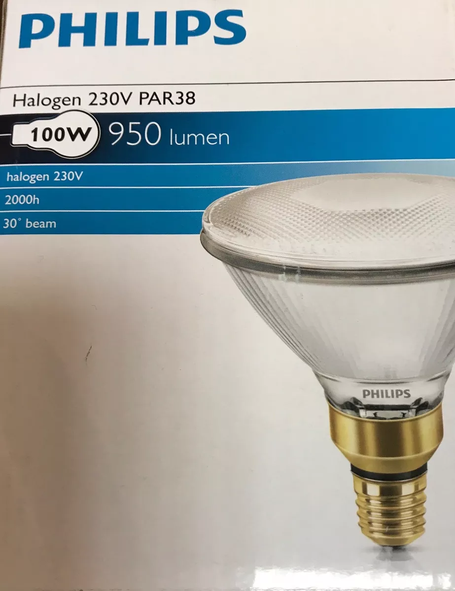 Philips Halogen Lamp Spotlight PAR38 E27 230V 100W 30 Flood
