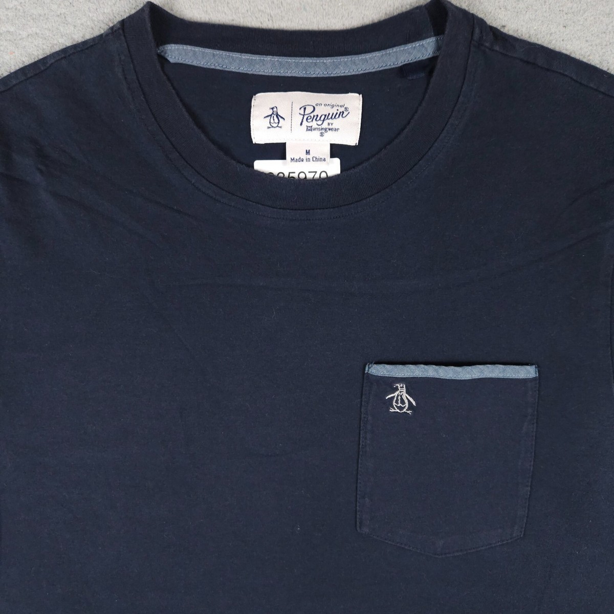 Penguin Munsingwear T Shirt Mens Medium Blue Casual Short Sleeve