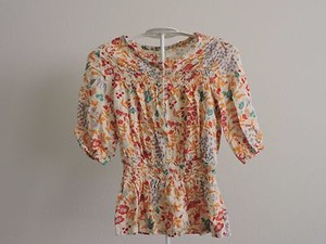 Crazy 8 Girls Big Short Peasant Sleeve Top