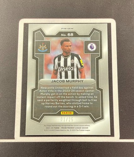 Jacob Murphy 2023-24 Panini Prizm Premier League Purple Breakaway Circles 1/25 - Picture 2 of 2