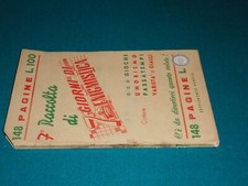 7a RACCOLTA DI 7 GIORNI DI ENIGMISTICA originale Edizioni Adriana 1951