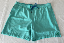 Mr. Swim Mens Size XL Solid Mint 5.5" Swim Trunk Shorts Beach Resort