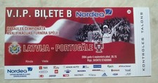 LATVIA v PORTUGAL 2004 UNUSED CR7 Cristiano Ronaldo FIRST GOAL in WC replica