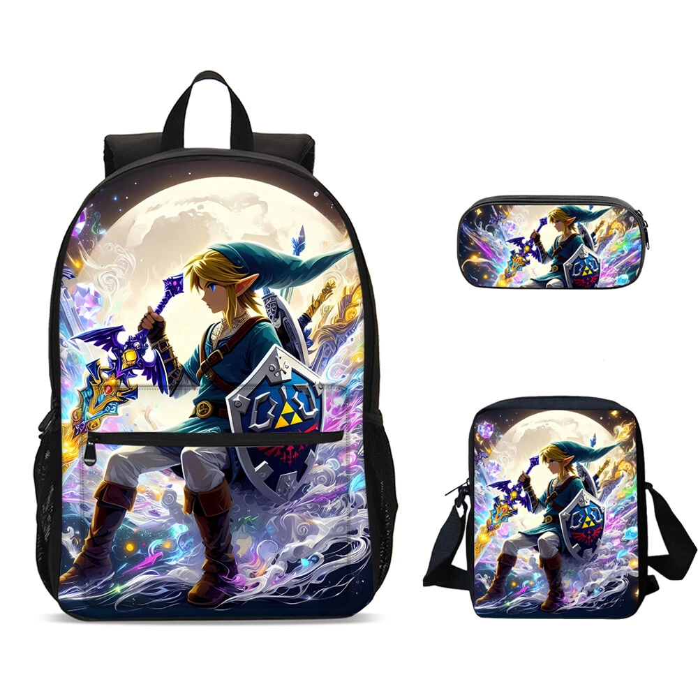 Legned of Zelda Link Backpack Set for Boys and Girls