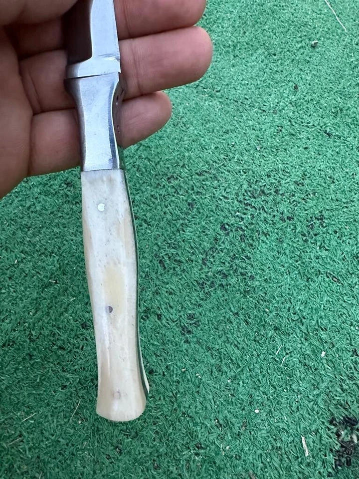 Daga de caza de acero D2 hecha a mano personalizada cuchillo de bota de doble filo Full Tang 268 Foto 4 de 4