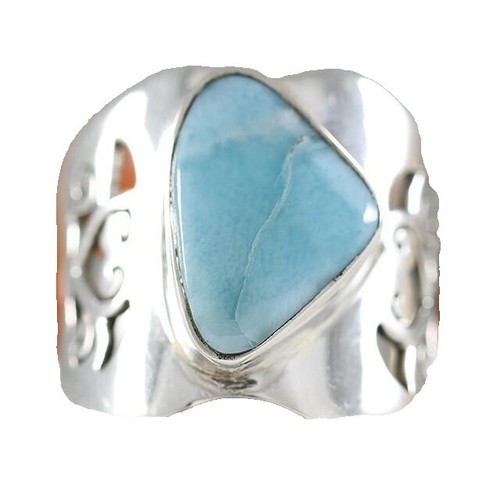 Caribbean Larimar Gemstone Handmade Fashion Gift Adjustable