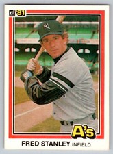 1981 Donruss - #585 Fred Stanley