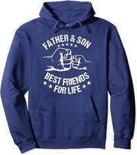 Best Friends For Life Father Fist Bump Father's Day Unisex Hooded Sweatshirt