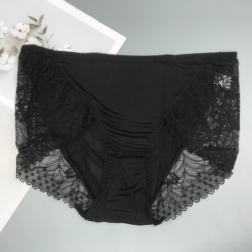 5 Pairs Silk Womens Briefs Knickers Underpants Openwork Jacquard Lace Knickers - Picture 10 of 17