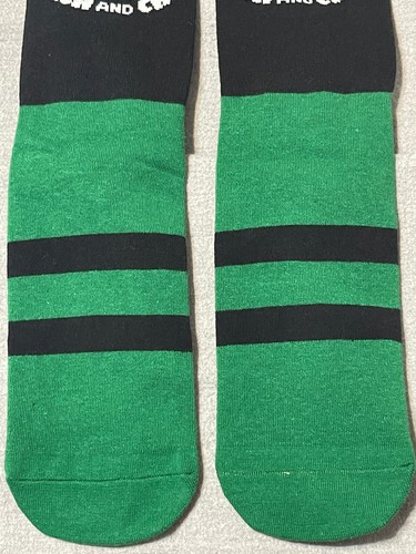 ODD SOX Mens socks - CHEECH and CHONG - NEW - BLACK and GREEN - Picture 10 of 12