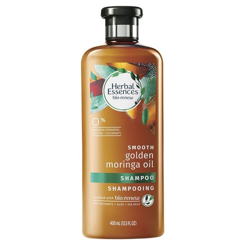 Herbal Essences Biorenew Golden Moringa Oil Smooth Shampoo, 13.5 FL OZ Color Pro - Afbeelding 1 van 5