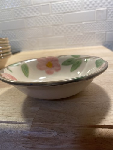 Franciscan Desert Rose Set Of (4) 5.75" Berry Dessert Fruit Bowl USA - Picture 4 of 6