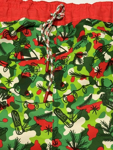 Magellan Outdoors Mens Boat Shorts Swim Trunks Holiday Christmas Camouflage 2XL - Picture 12 of 12