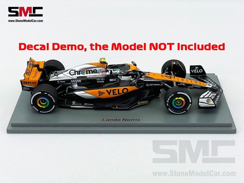 Decal for 1:18 Spark Chrome Special Livery Mclaren F1 MCL60 British GP 2023 - Picture 5 of 11