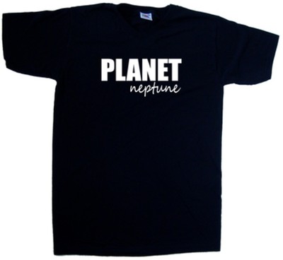 Planet Neptun T-Shirt mit V-Ausschnitt