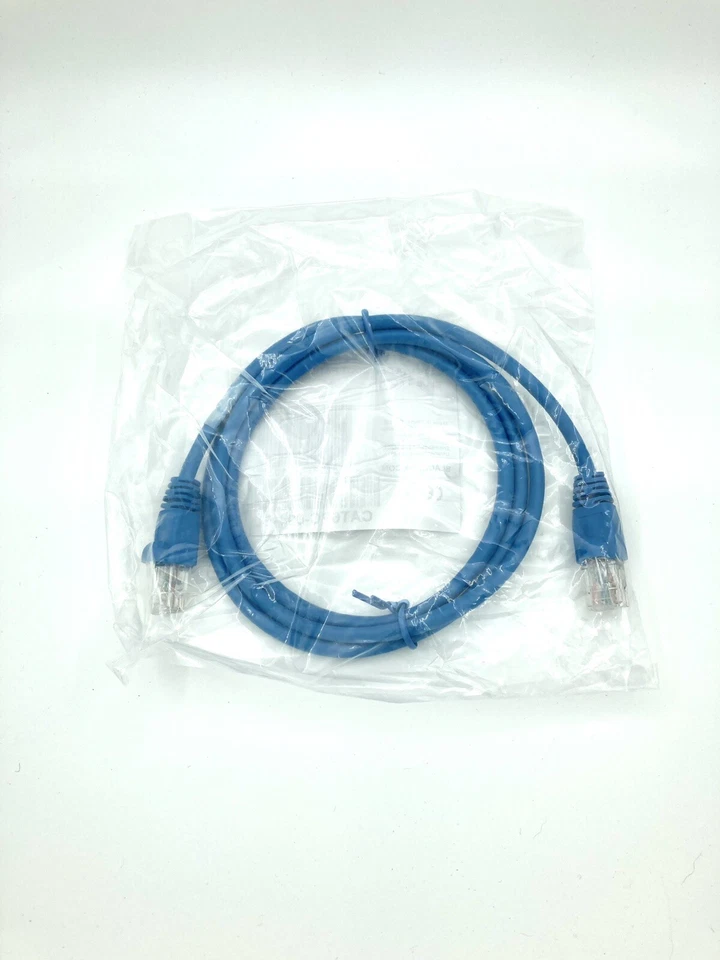 Black Label Brand Cat6 4ft Ethernet Cable Lot - RJ45 - Patch - Lot Of 10 Blue - Image 4 of 4