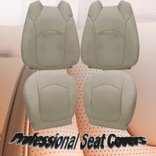 Fits 08-12 Buick Enclave 4-door Driver Passenger Leather Seat Cover Tan 4pcs Fits 08-12 Buick Enclave 4-door Driver Passenger Leather Seat Cover Tan 4pcs