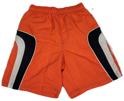Naturana Badeshorts Freizeitshorts Jungen Badehose orange-weiß-blau Gr. 140