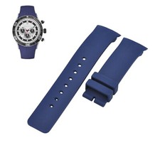 N16535G 27mm Blue Rubber Watch Strap For Nautica