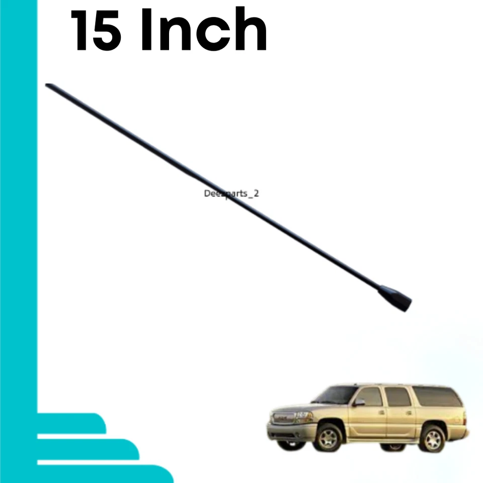 15" Antenna Black for GMC Yukon XL 1500 2500 1992-2006 Female - Image 2 of 4