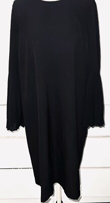 $89 NOTATIONS of BOSCOV'S BLACK BELL TRUMPET SLEEVE PARTY COCKTAIL MIDI DRESS 1X | eBay $89 NOTATIONS of BOSCOV'S BLACK BELL TRUMPET SLEEVE PARTY COCKTAIL MIDI DRESS 1X | eBay