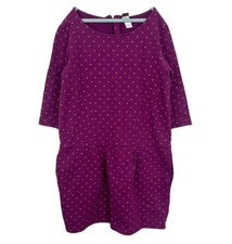 Tea Collection Girls Size 12 Purple Floral French Terry Dress Casual Everyday