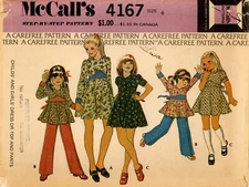 McCall's 4167 High Waist Dress & Top w Underlined Midriff, Pants Sz 6 COMPLETE