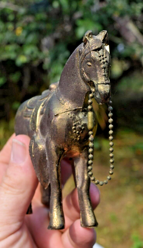 Plated Pot Metal Horse Figurine Mid-Century Carnival Prize USA 4.25 x6 " USA - Picture 3 of 7