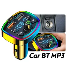 Wireless Car Bluetooth FM Transmitter MP3 Audio USB Charger Adapter Handsfree
