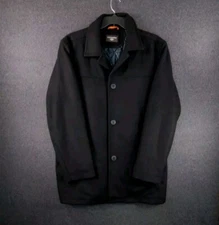 ✅Dockers Wool Scarf MEN COAT XG-XL BLK DRESSY  -Offers Accepted- GREAT CONDITION