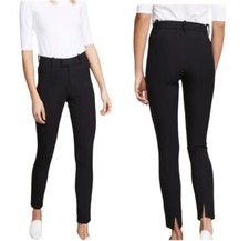 AYR 185 Womens Sz 4 Zipper Fly Straight Leg The Arrow Ankle Trouser Pants Black