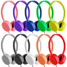 Headphones 10 Pack Bulk Multi Color for School Classroom Students