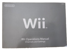 Wii Nintendo Operations Manuals Channels Settings crvl-usz-2 gray opera software