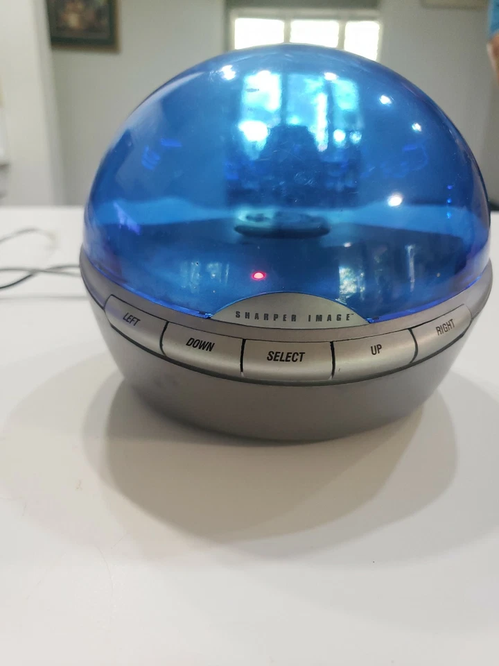 Sharper Image InfoGlobe Scrolling Caller ID BLUE WI701 MINT # 1407 uu - Image 3 of 4